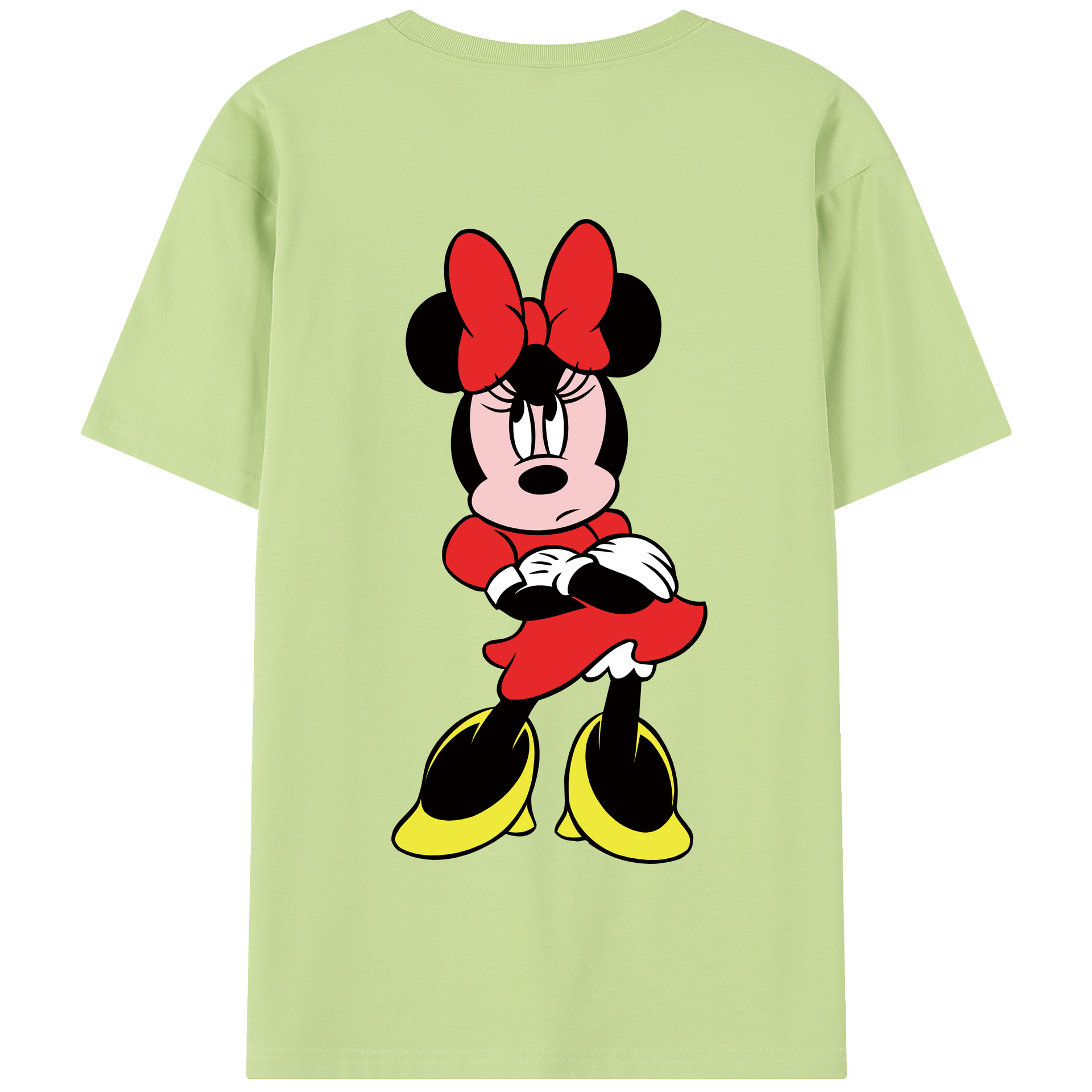 （画像用） ミッキーマウス Mickey Mouse 綿100％半袖Tシャツ（背面プリント）
